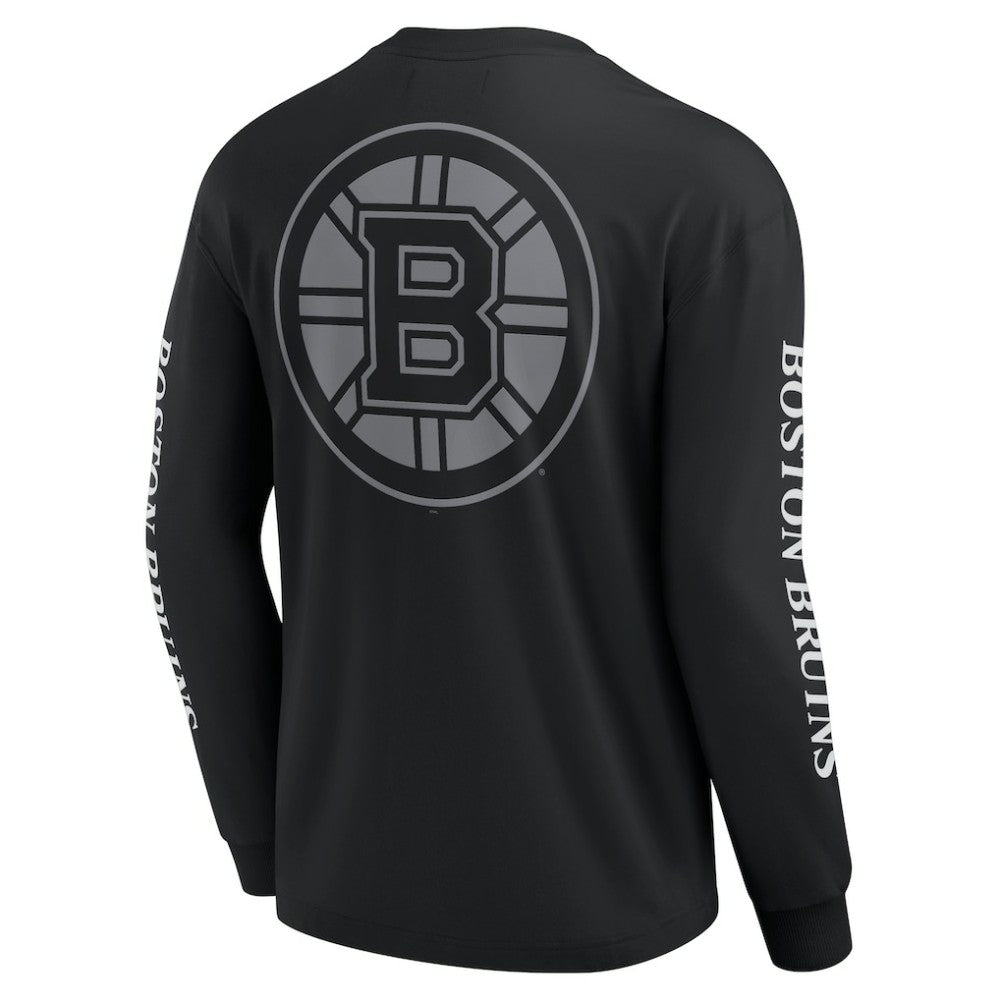 Boston Bruins Fanatics Elements Strive Long Sleeve T-Shirt - Black | US 201058890