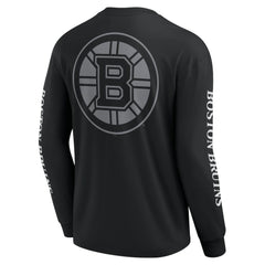Boston Bruins Fanatics Elements Strive Long Sleeve T-Shirt - Black | US 201058890