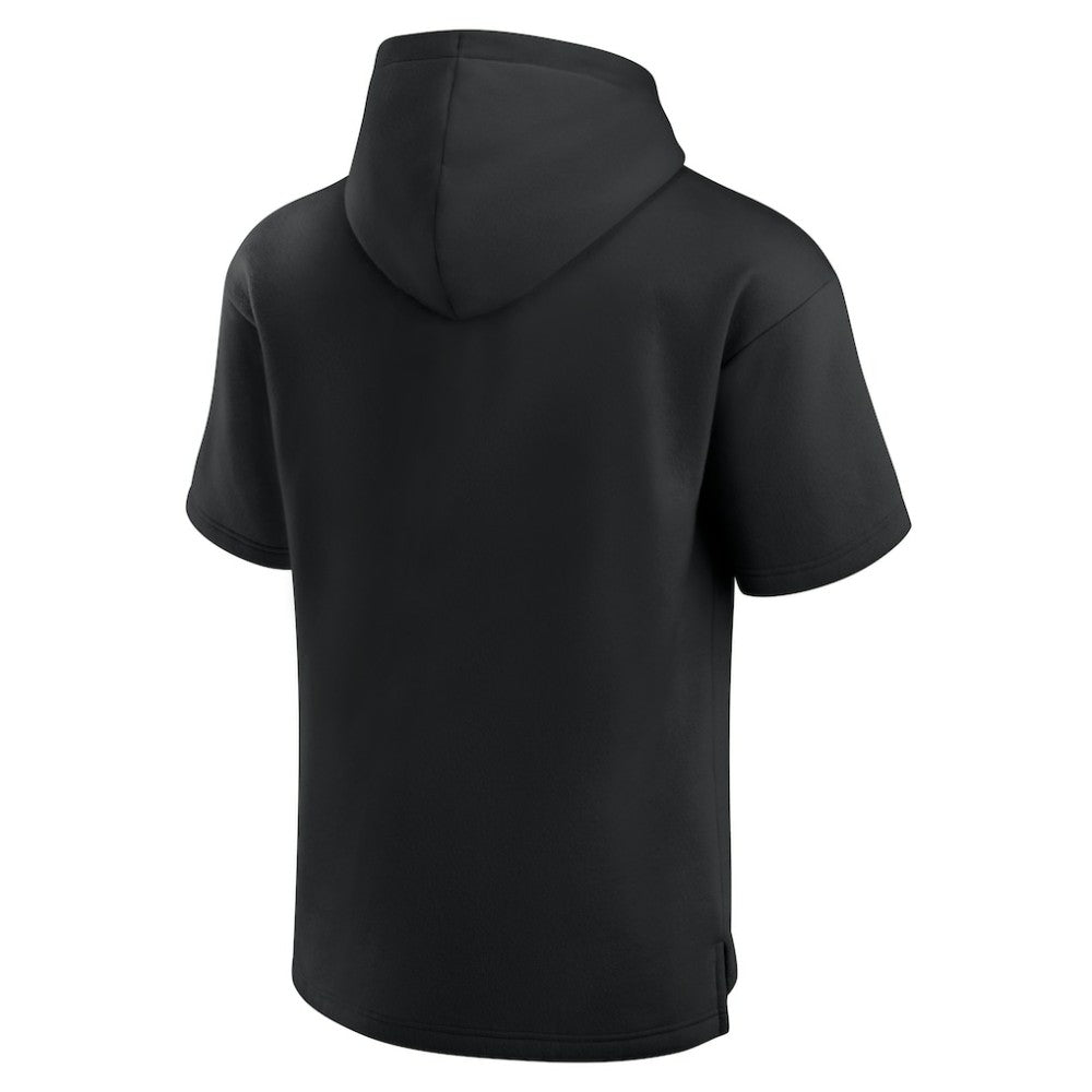 Chicago Blackhawks Fanatics Elements Ready Short Sleeve Pullover Hoodie - Black | US 201058900