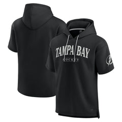 Tampa Bay Lightning Fanatics Elements Ready Short Sleeve Pullover Hoodie - Black | US 201058914