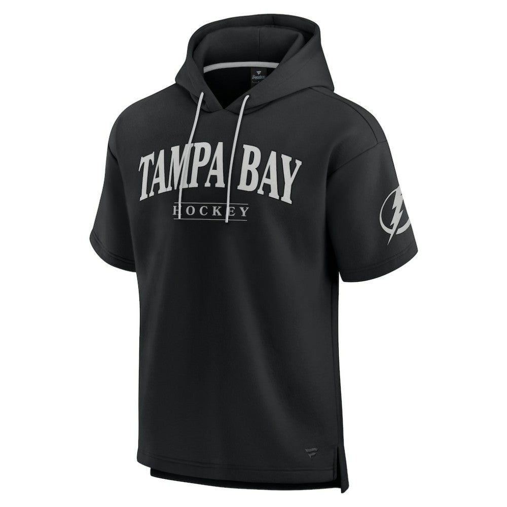 Tampa Bay Lightning Fanatics Elements Ready Short Sleeve Pullover Hoodie - Black | US 201058914