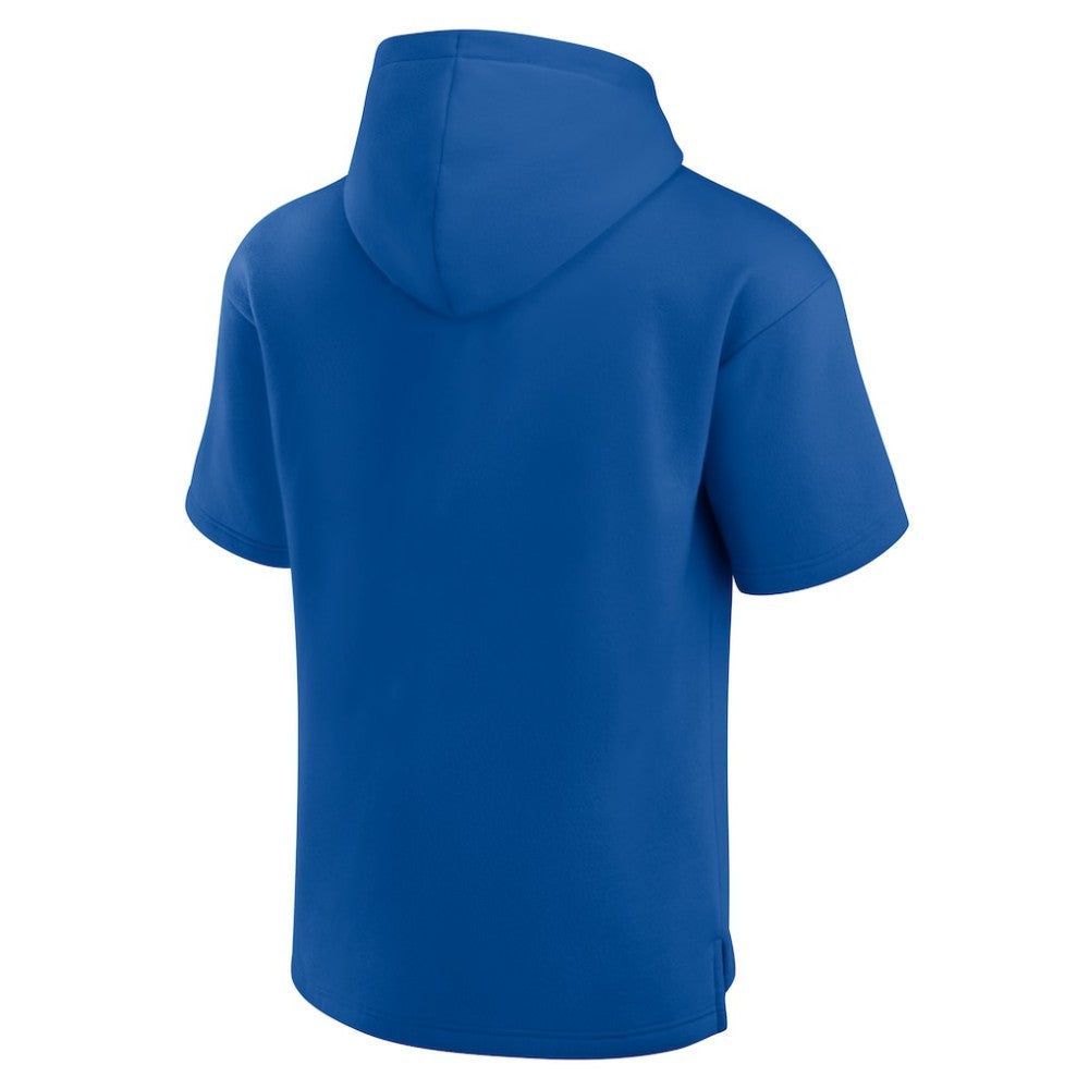 New York Rangers Fanatics Elements Ready Short Sleeve Pullover Hoodie - Blue | US 201058918