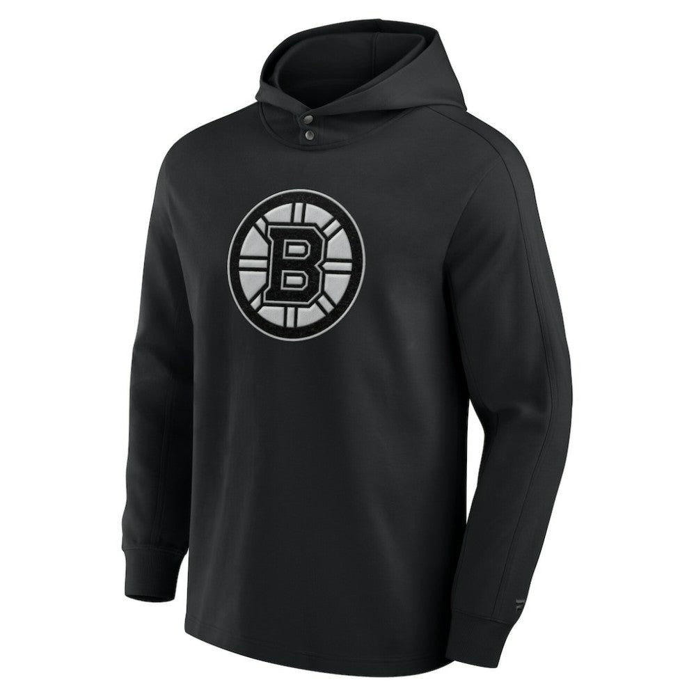Boston Bruins Fanatics Elements Blaze Tri-Blend Long Sleeve Hoodie T-Shirt - Black | US 201058975