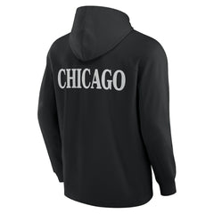 Chicago Blackhawks Fanatics Elements Blaze Tri-Blend Long Sleeve Hoodie T-Shirt - Black | US 201058985
