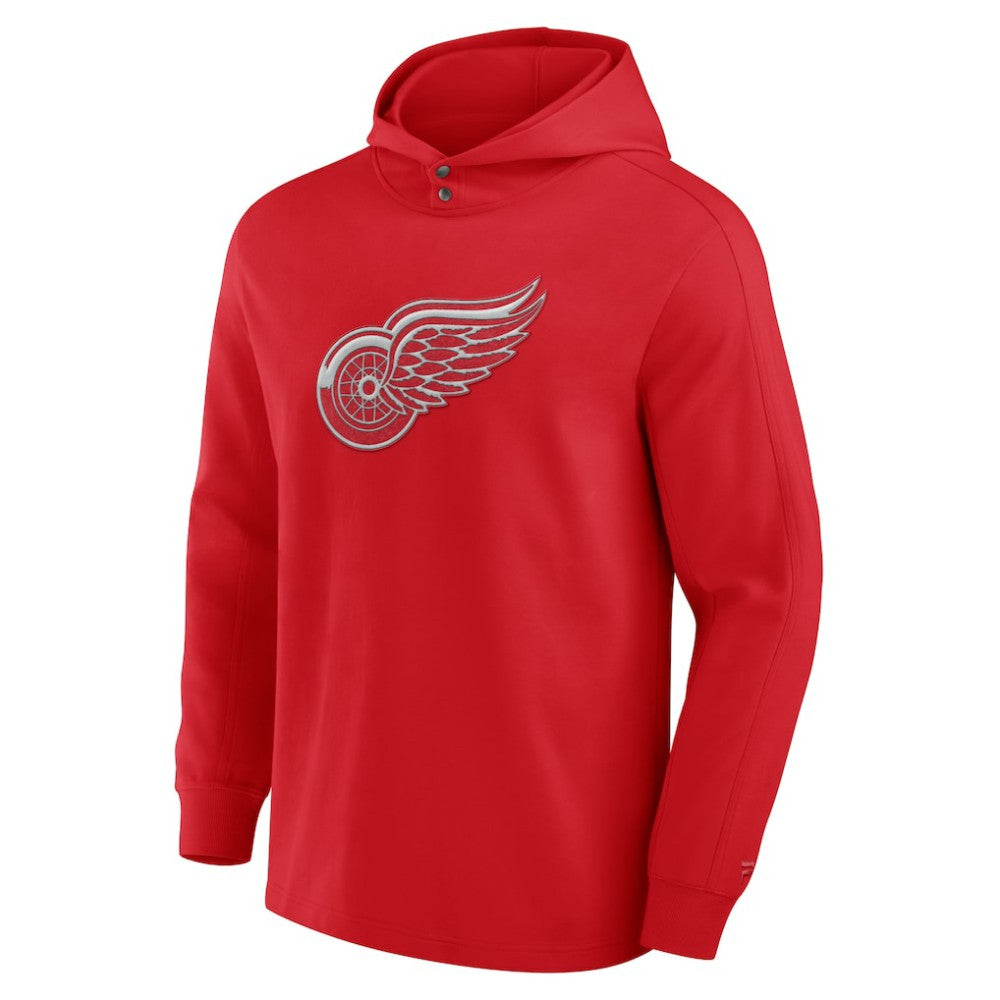 Detroit Red Wings Fanatics Elements Blaze Tri-Blend Long Sleeve Hoodie T-Shirt - Red | US 201058996