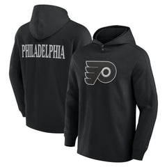 Philadelphia Flyers Fanatics Elements Blaze Tri-Blend Long Sleeve Hoodie T-Shirt - Black | US 201059002