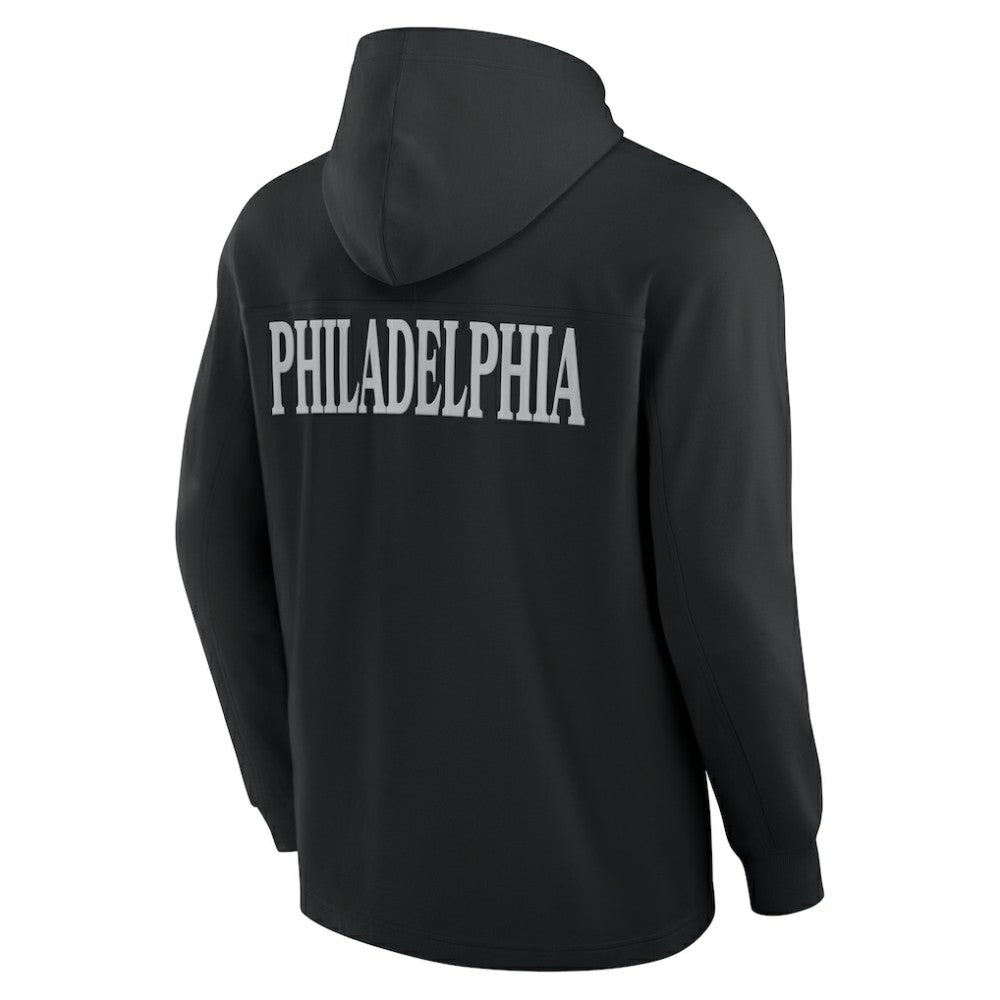 Philadelphia Flyers Fanatics Elements Blaze Tri-Blend Long Sleeve Hoodie T-Shirt - Black | US 201059002