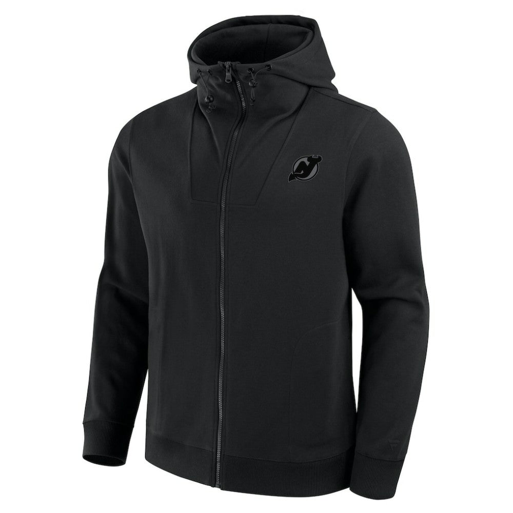 New Jersey Devils Fanatics Elements Tonal Primary Tri-Blend Full-Zip Hoodie - Black | US 201059027