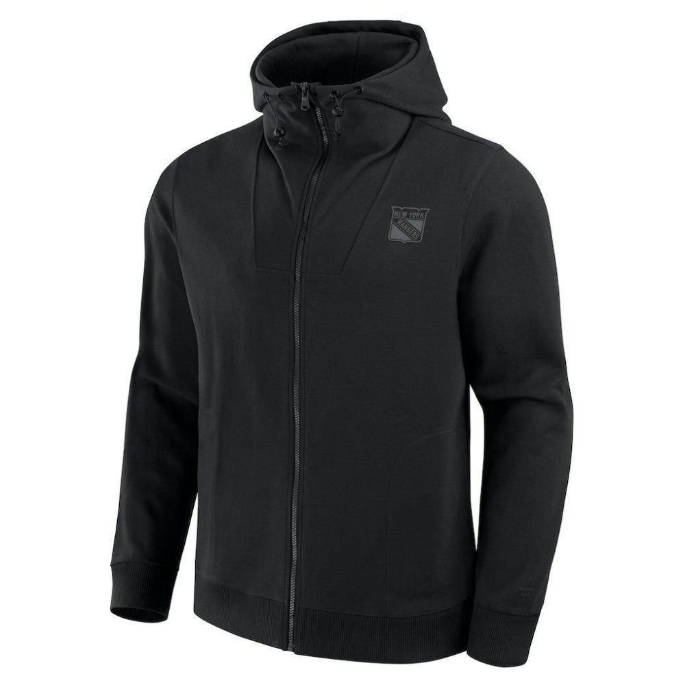 New York Rangers Fanatics Elements Tonal Primary Tri-Blend Full-Zip Hoodie - Black | US 201059030