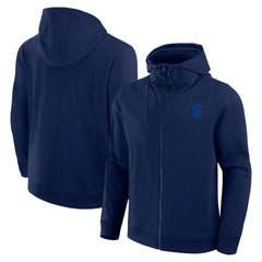 Seattle Kraken Fanatics Elements Tonal Primary Tri-Blend Full-Zip Hoodie - Navy | US 201059036