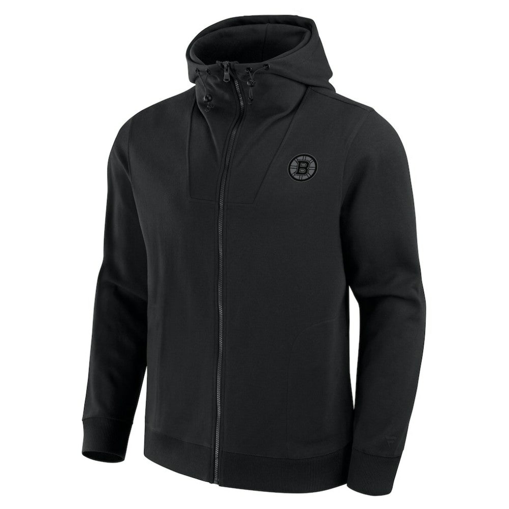 Boston Bruins Fanatics Elements Tonal Primary Tri-Blend Full-Zip Hoodie - Black | US 201059046
