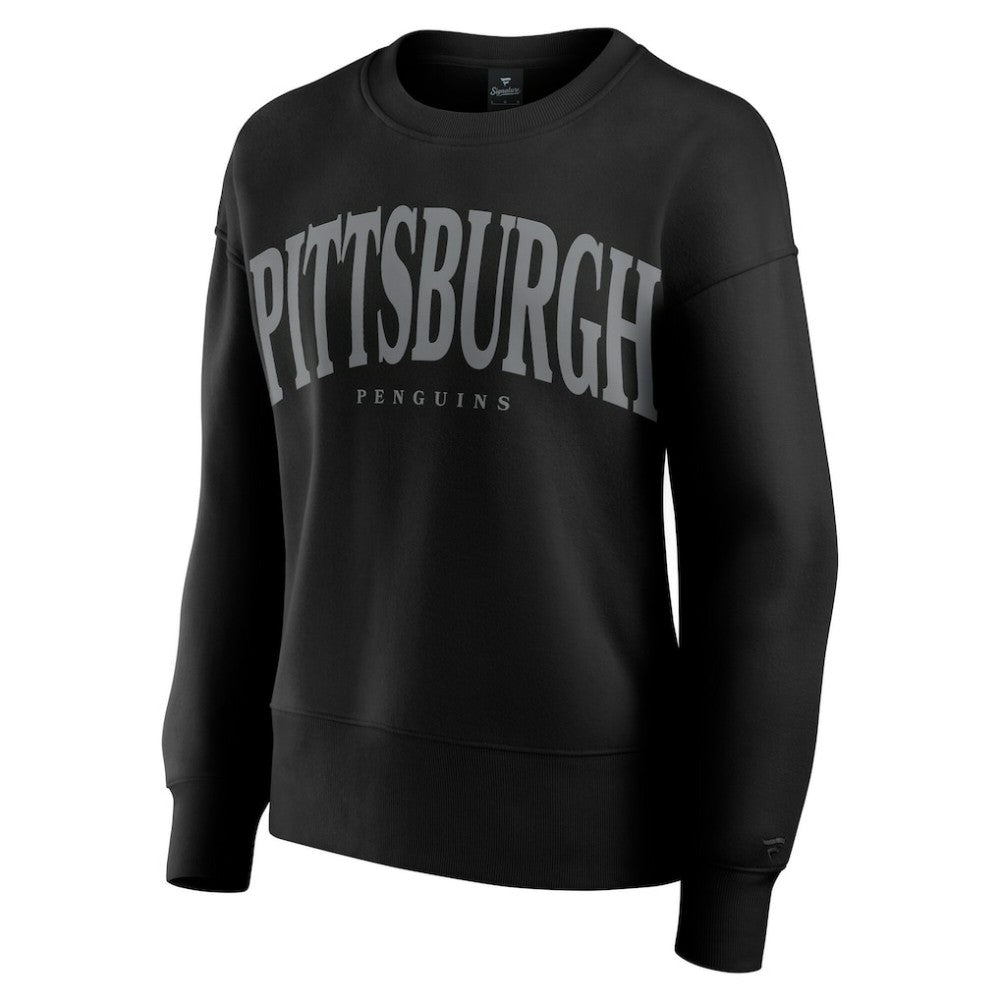 Pittsburgh Penguins Fanatics Women's Elements Flow Pullover Sweatshirt - Black | US 201059065