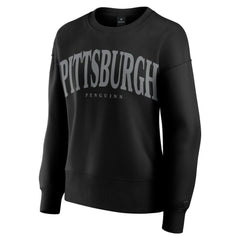 Pittsburgh Penguins Fanatics Women's Elements Flow Pullover Sweatshirt - Black | US 201059065