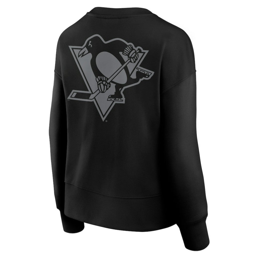 Pittsburgh Penguins Fanatics Women's Elements Flow Pullover Sweatshirt - Black | US 201059065