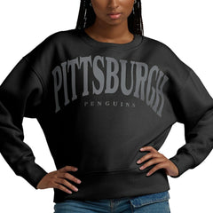 Pittsburgh Penguins Fanatics Women's Elements Flow Pullover Sweatshirt - Black | US 201059065