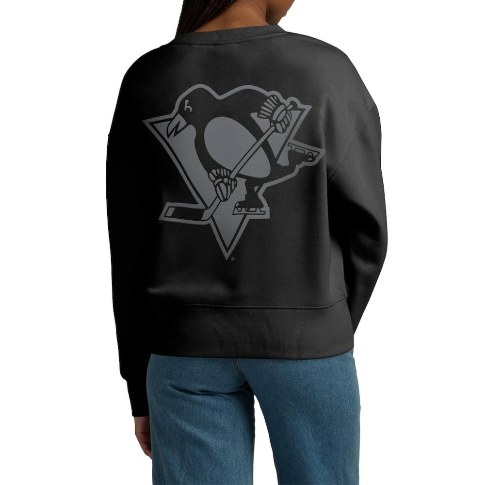 Pittsburgh Penguins Fanatics Women's Elements Flow Pullover Sweatshirt - Black | US 201059065