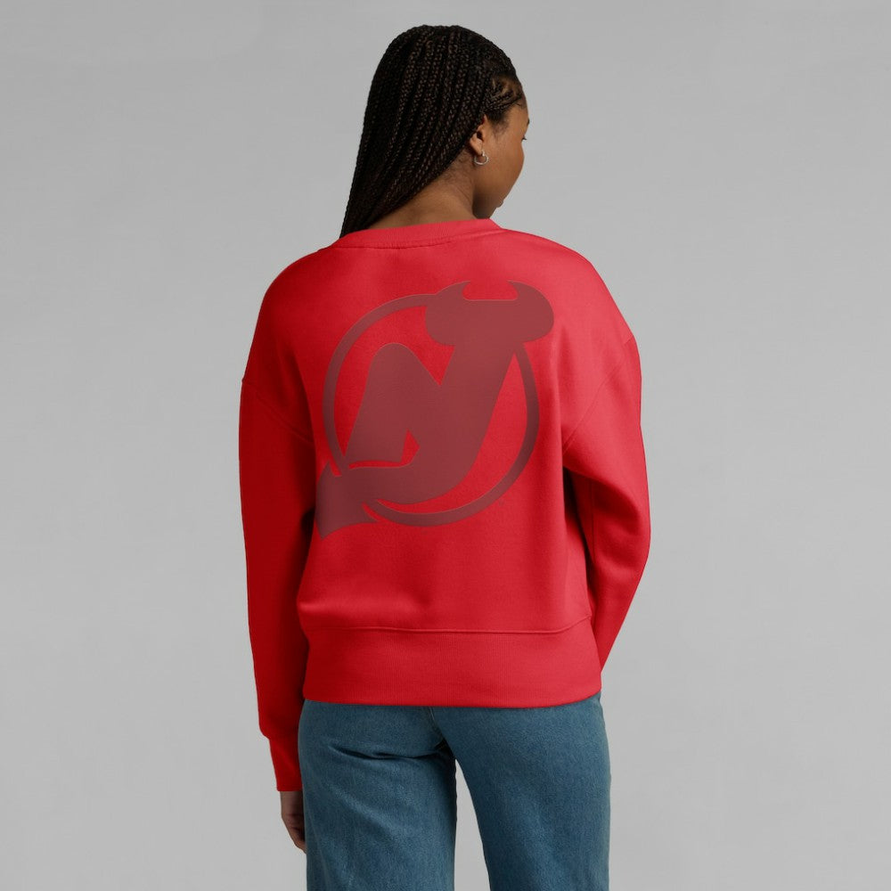 New Jersey Devils Fanatics Women's Elements Flow Pullover Sweatshirt - Red | US 201059069