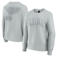 St. Louis Blues Fanatics Women's Elements Flow Pullover Sweatshirt - Gray | US 201059073