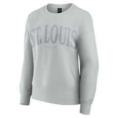 St. Louis Blues Fanatics Women's Elements Flow Pullover Sweatshirt - Gray | US 201059073