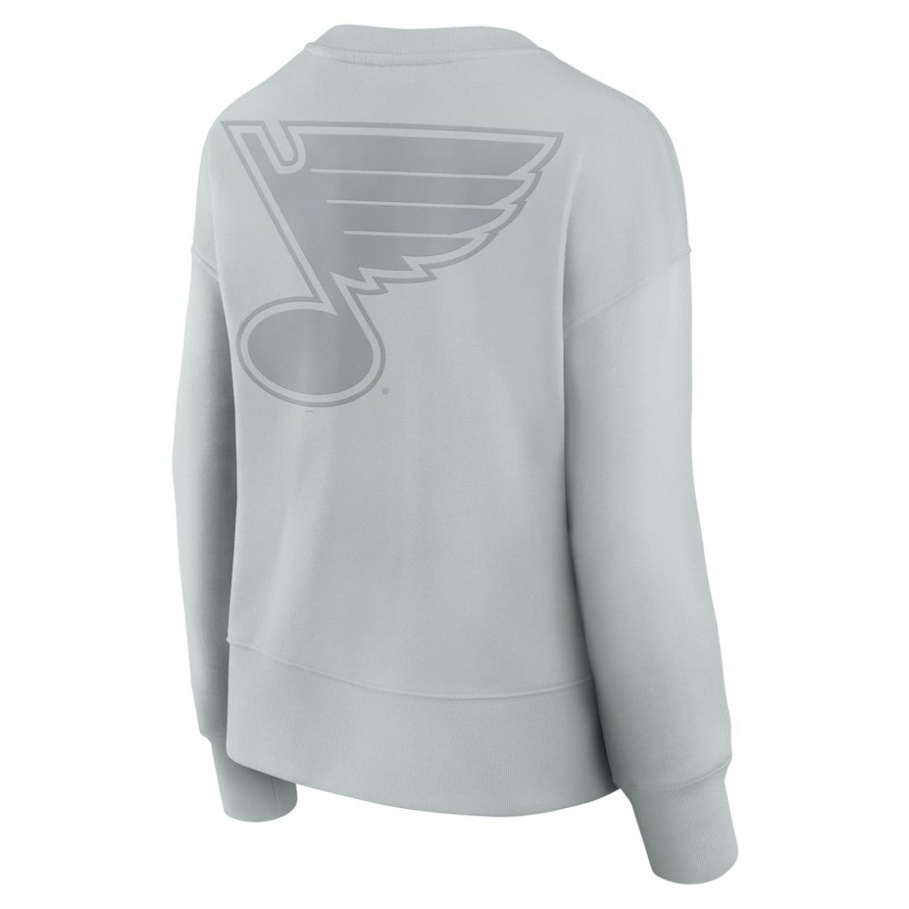 St. Louis Blues Fanatics Women's Elements Flow Pullover Sweatshirt - Gray | US 201059073