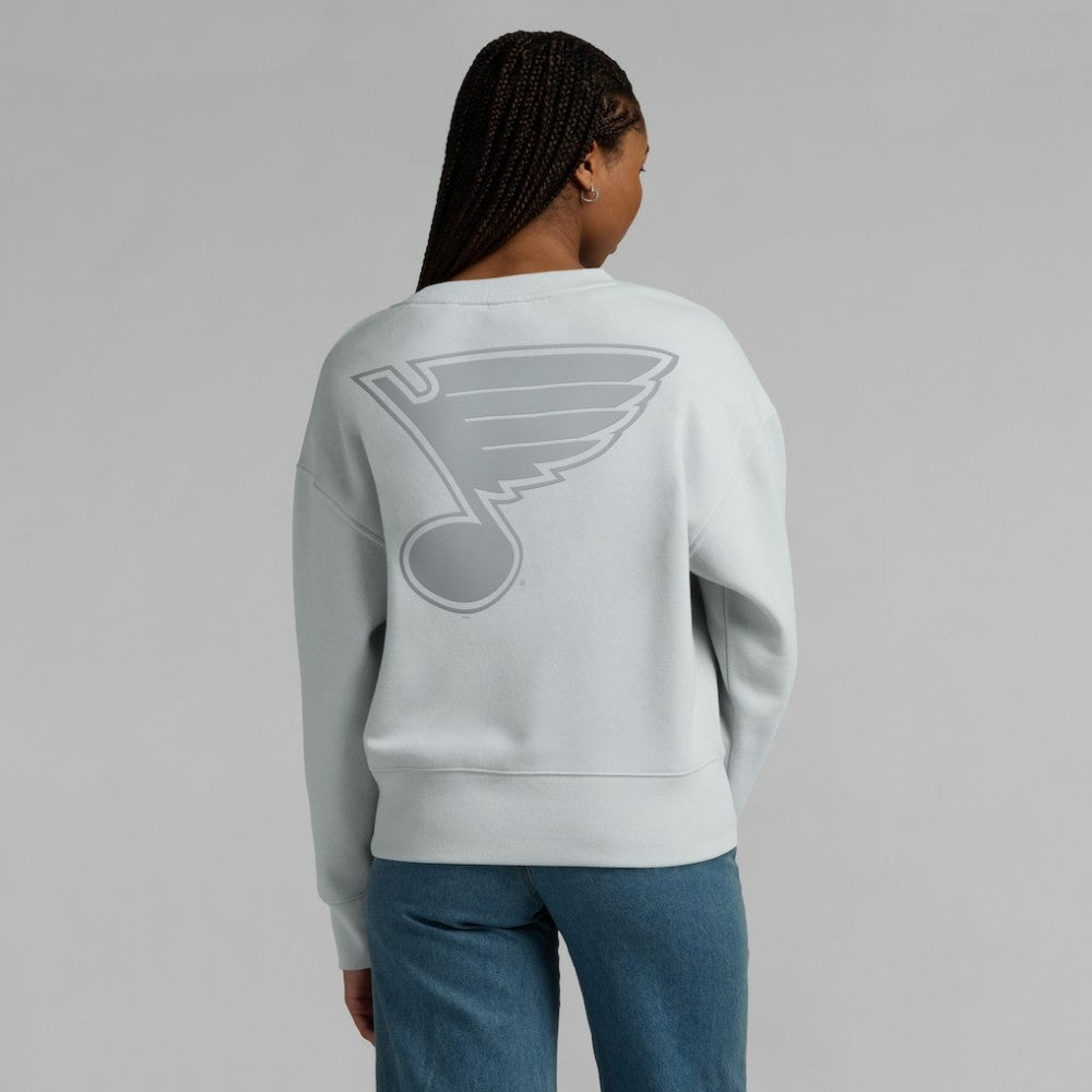 St. Louis Blues Fanatics Women's Elements Flow Pullover Sweatshirt - Gray | US 201059073