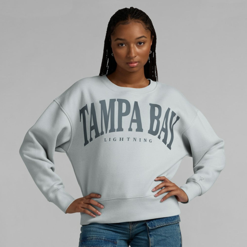 Tampa Bay Lightning Fanatics Women's Elements Flow Pullover Sweatshirt - Gray | US 201059075