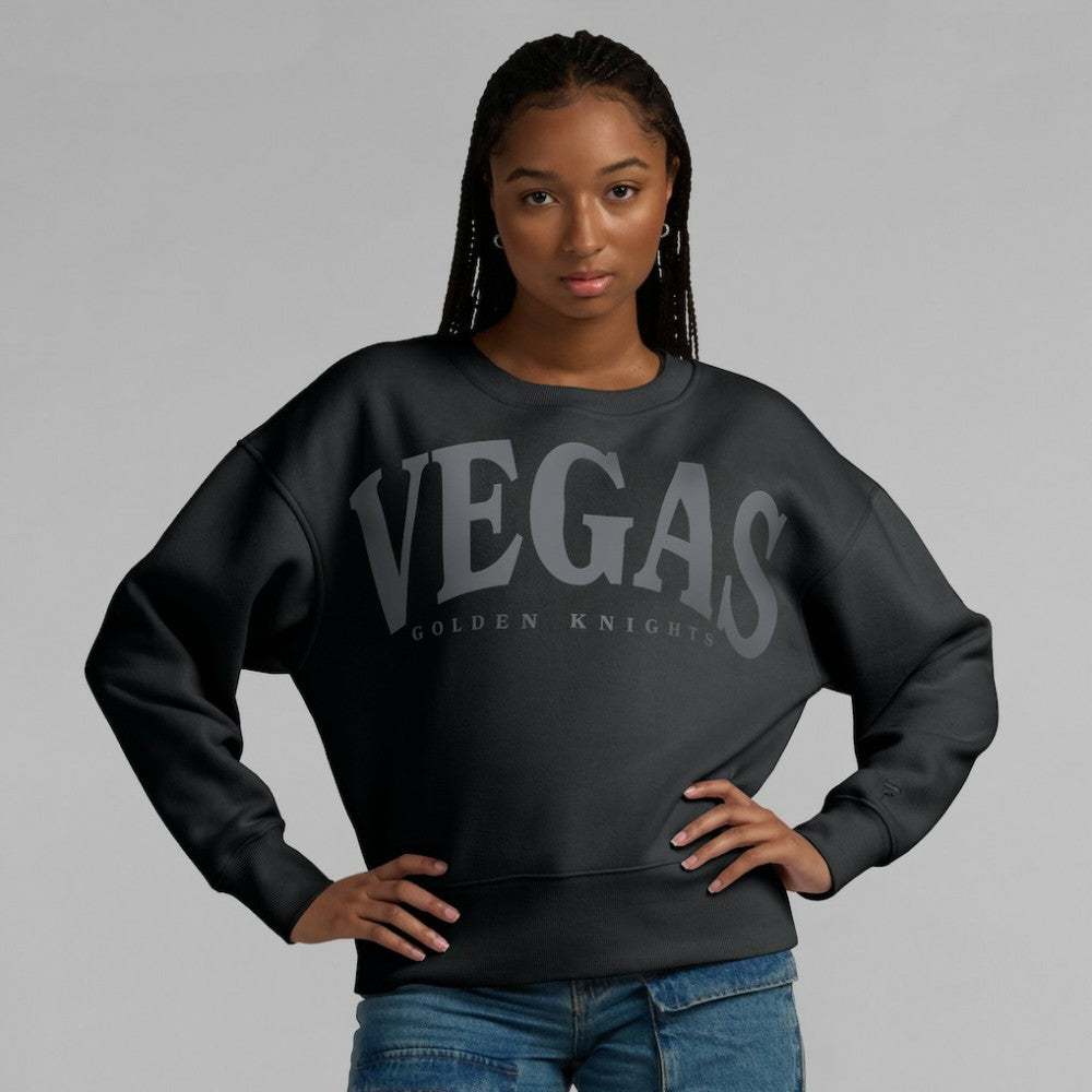 Vegas Golden Knights Fanatics Women's Elements Flow Pullover Sweatshirt - Black | US 201059079