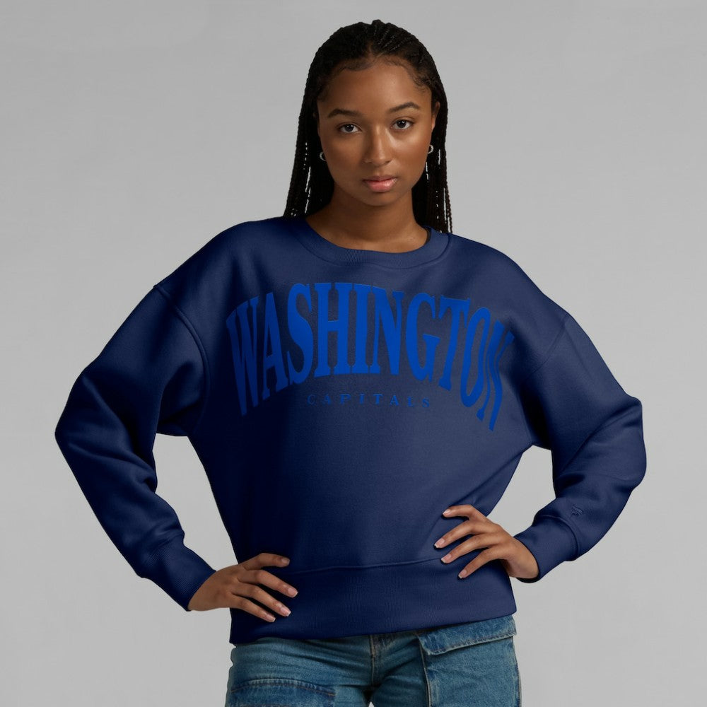 Washington Capitals Fanatics Women's Elements Flow Pullover Sweatshirt - Navy | US 201059081