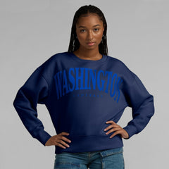Washington Capitals Fanatics Women's Elements Flow Pullover Sweatshirt - Navy | US 201059081