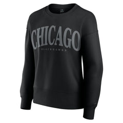 Chicago Blackhawks Fanatics Women's Elements Flow Pullover Sweatshirt - Black | US 201059083