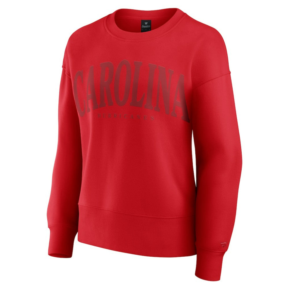 Carolina Hurricanes Fanatics Women's Elements Flow Pullover Sweatshirt - Red | US 201059086