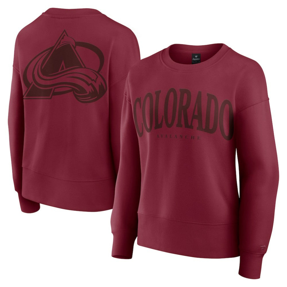 Colorado Avalanche Fanatics Women's Elements Flow Pullover Sweatshirt - Burgundy | US 201059095