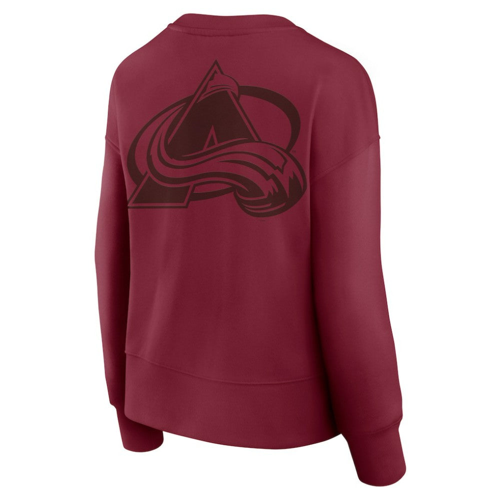Colorado Avalanche Fanatics Women's Elements Flow Pullover Sweatshirt - Burgundy | US 201059095