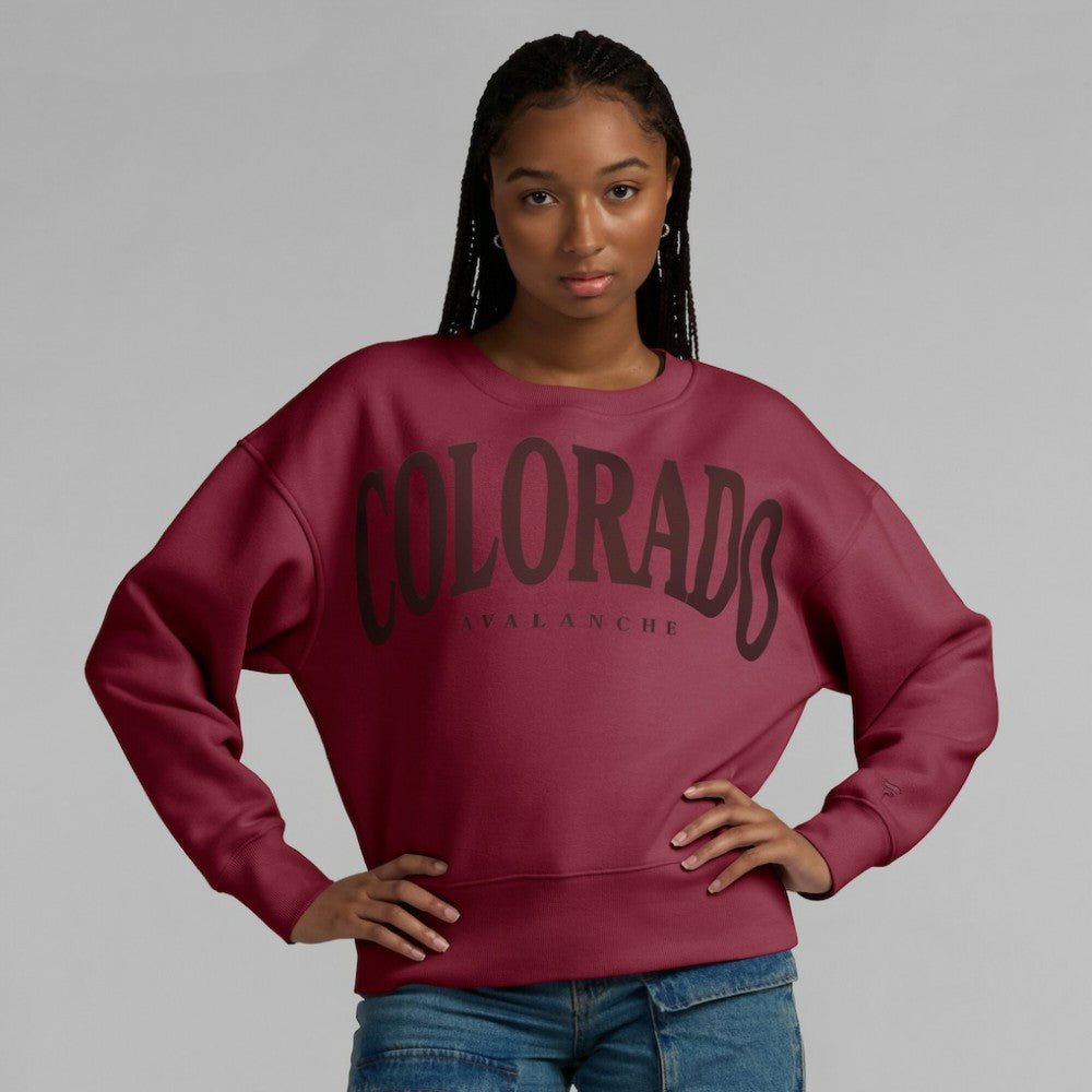 Colorado Avalanche Fanatics Women's Elements Flow Pullover Sweatshirt - Burgundy | US 201059095