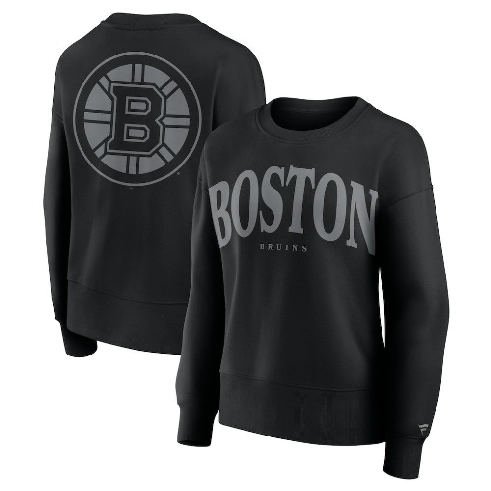 Boston Bruins Fanatics Women's Elements Flow Pullover Sweatshirt - Black | US 201059100