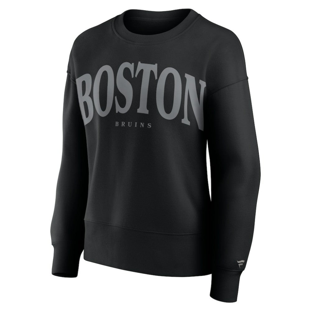 Boston Bruins Fanatics Women's Elements Flow Pullover Sweatshirt - Black | US 201059100