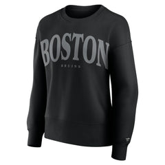 Boston Bruins Fanatics Women's Elements Flow Pullover Sweatshirt - Black | US 201059100