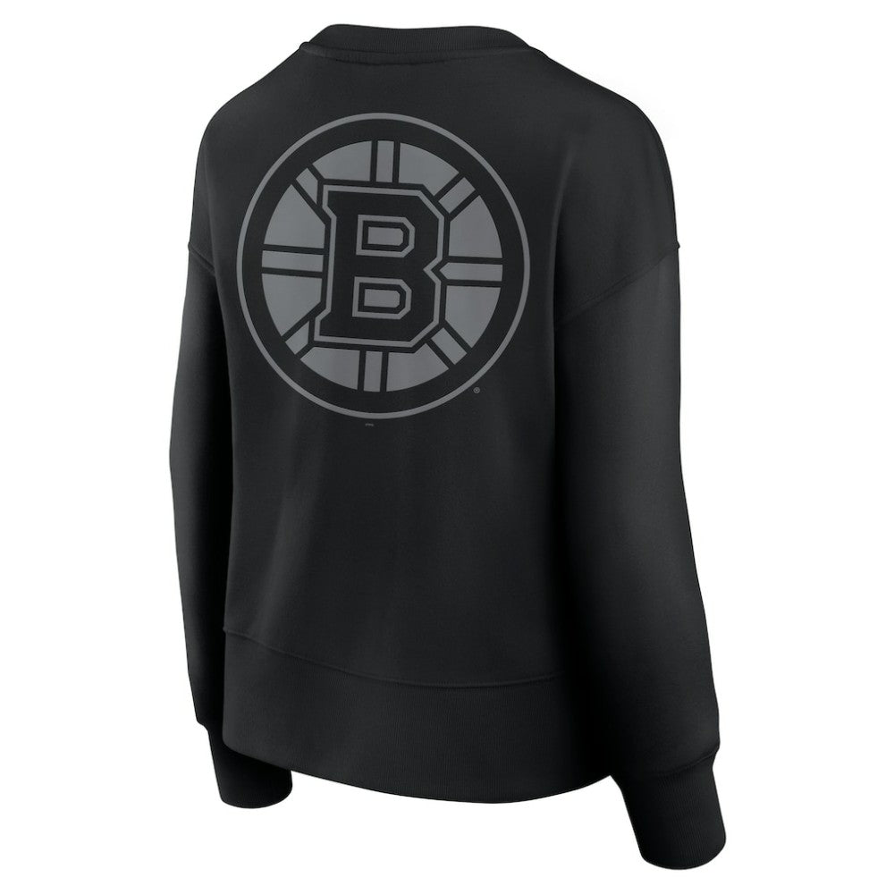 Boston Bruins Fanatics Women's Elements Flow Pullover Sweatshirt - Black | US 201059100