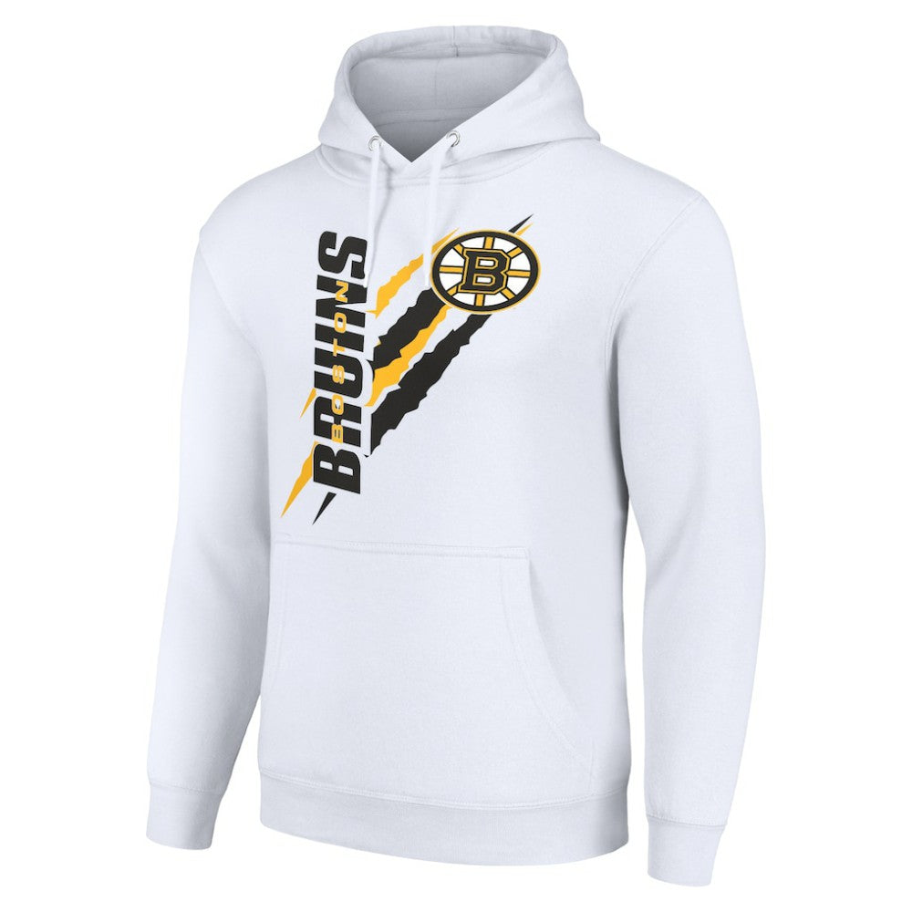 Boston Bruins Starter Color Scratch Fleece Pullover Hoodie - White | US 201059166