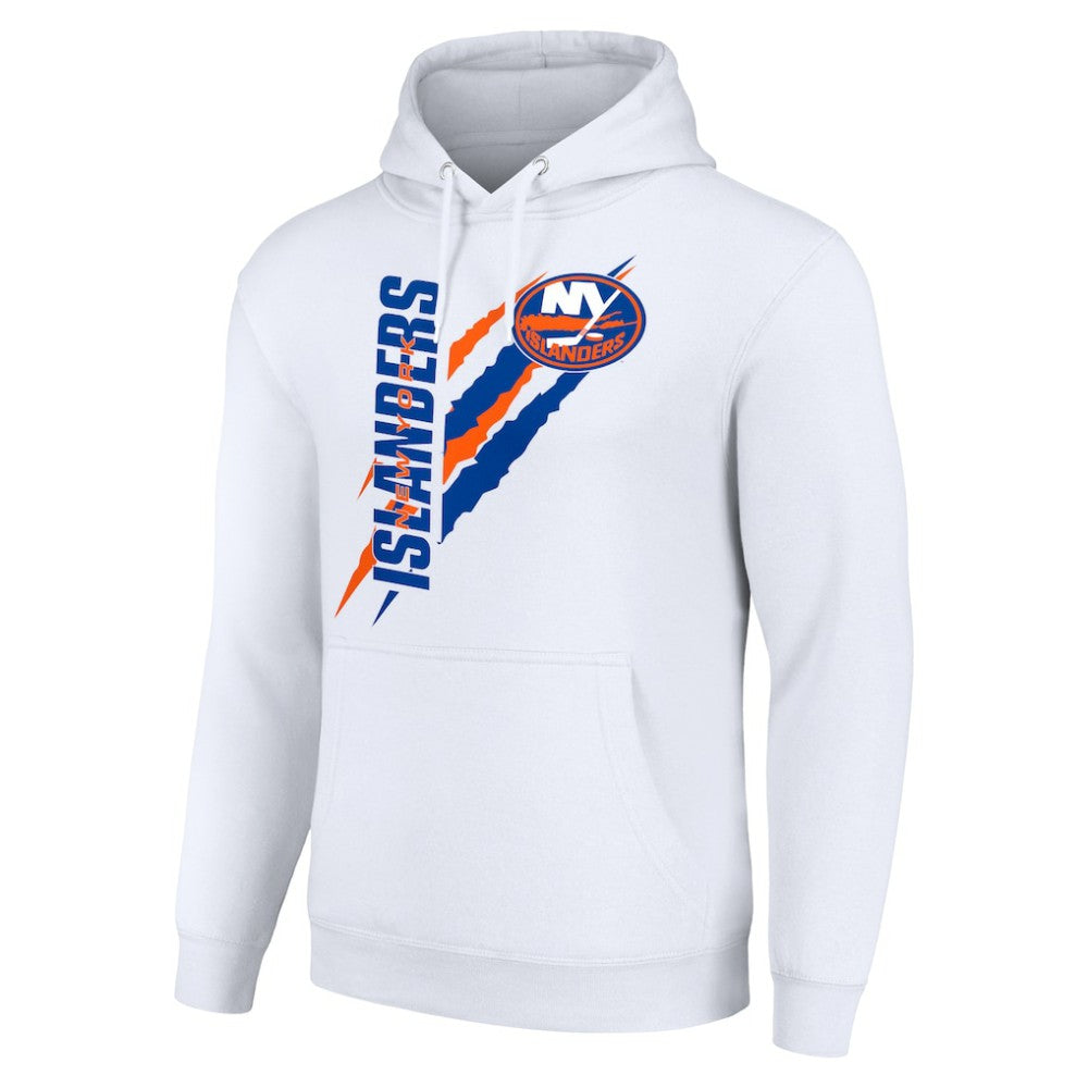 New York Islanders Starter Color Scratch Fleece Pullover Hoodie - White | US 201059169
