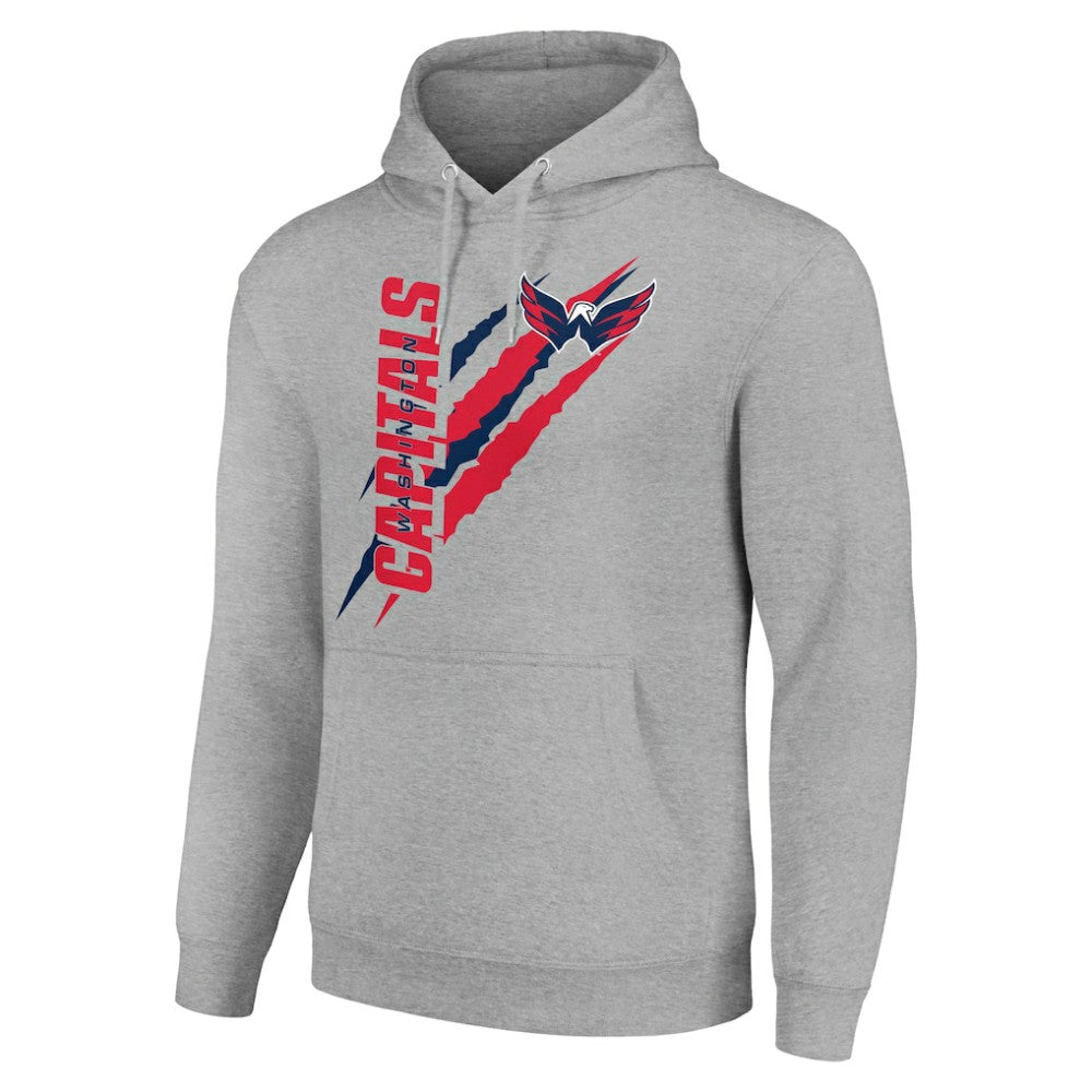 Washington Capitals Starter Color Scratch Fleece Pullover Hoodie - Heather Gray | US 201059181