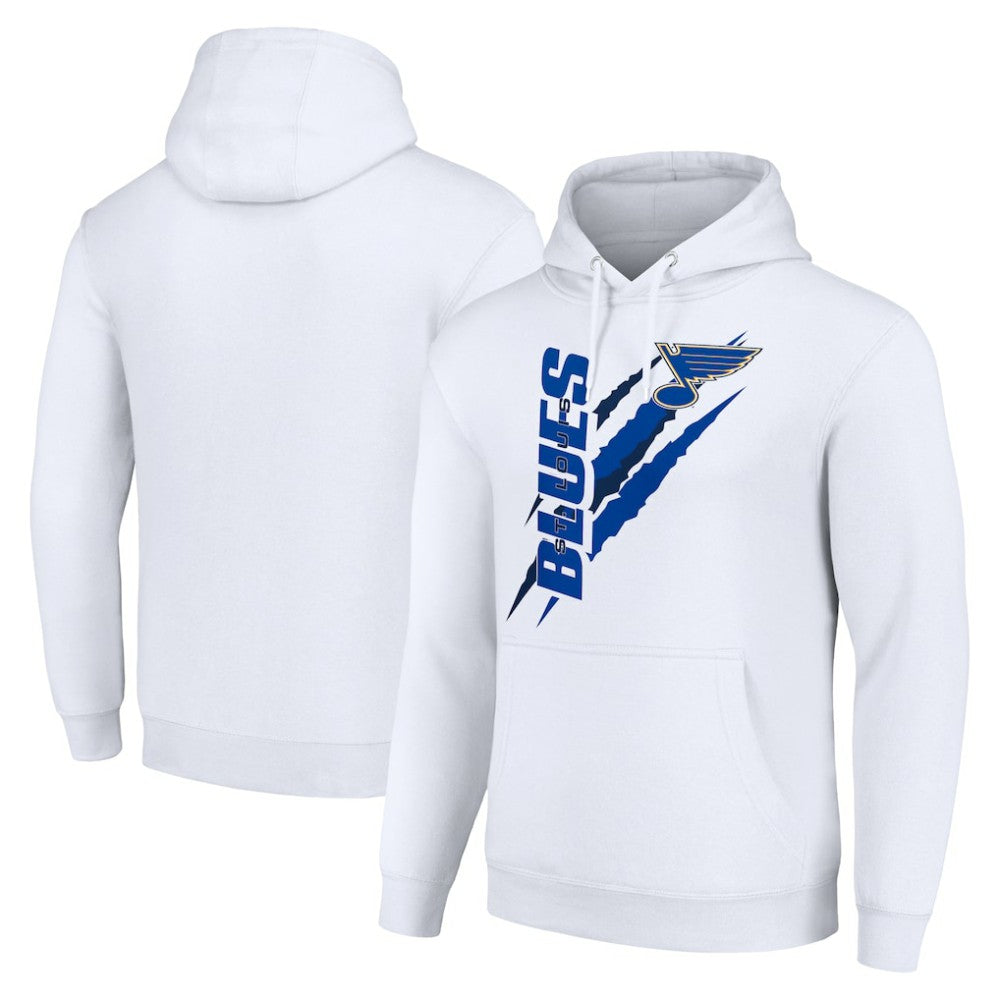 St. Louis Blues Starter Color Scratch Fleece Pullover Hoodie - White | US 201059182