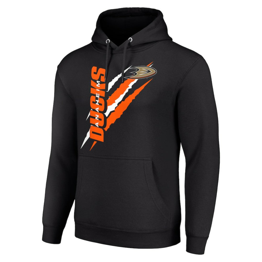 Anaheim Ducks Starter Color Scratch Fleece Pullover Hoodie - Black | US 201059183