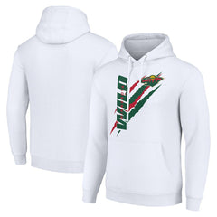 Minnesota Wild Starter Color Scratch Fleece Pullover Hoodie - White | US 201059187