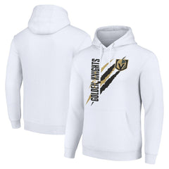 Vegas Golden Knights Starter Color Scratch Fleece Pullover Hoodie - White | US 201059190