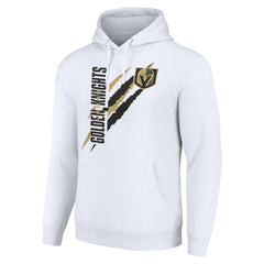 Vegas Golden Knights Starter Color Scratch Fleece Pullover Hoodie - White | US 201059190