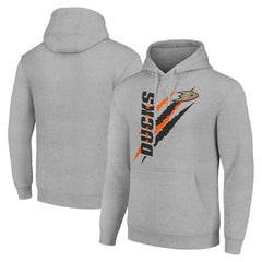 Anaheim Ducks Starter Color Scratch Fleece Pullover Hoodie - Heather Gray | US 201059198