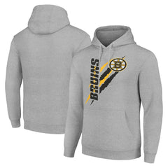 Boston Bruins Starter Color Scratch Fleece Pullover Hoodie - Heather Gray | US 201059199