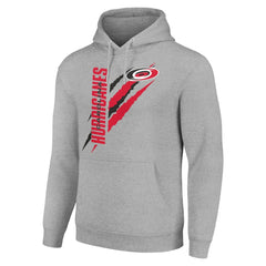 Carolina Hurricanes Starter Color Scratch Fleece Pullover Hoodie - Heather Gray | US 201059204