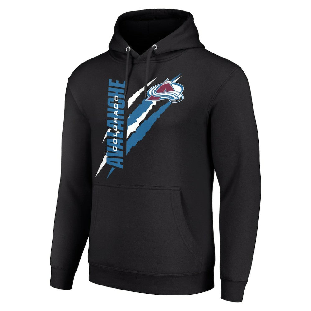 Colorado Avalanche Starter Color Scratch Fleece Pullover Hoodie - Black | US 201059205